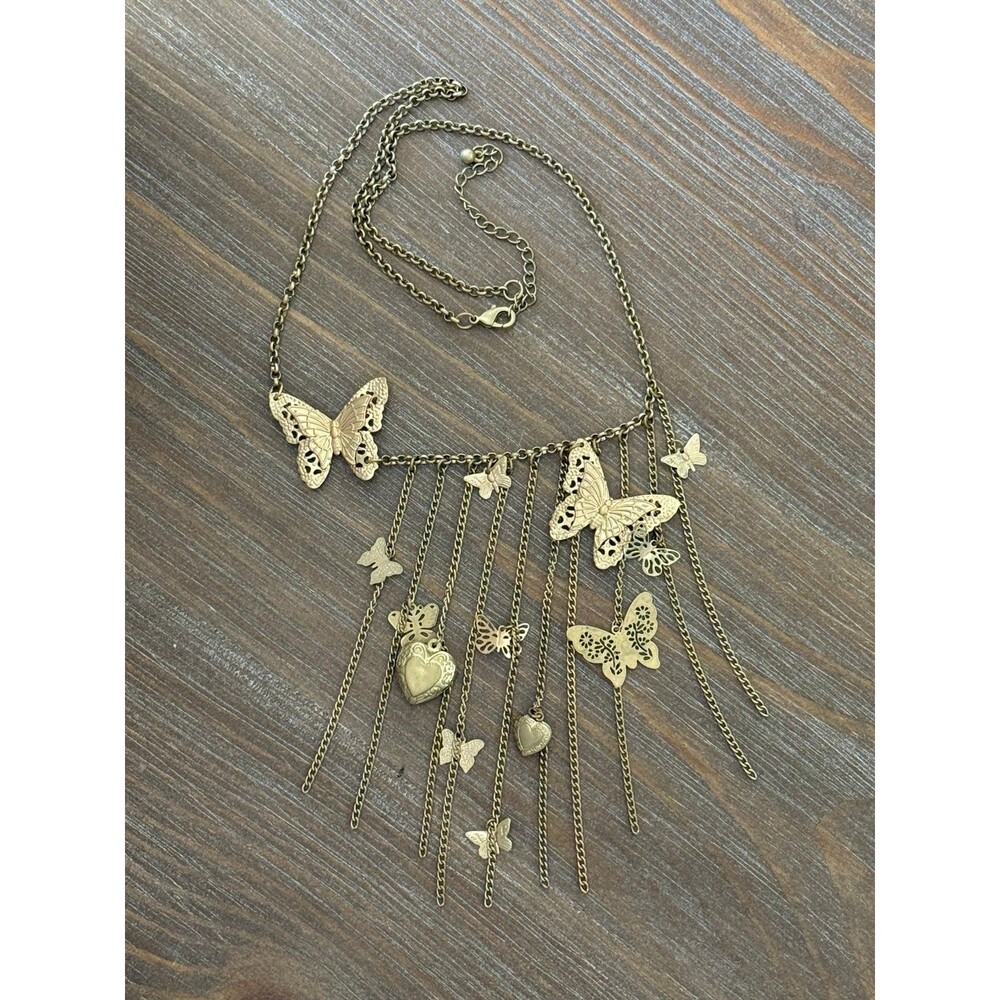 Butterfly Waterfall Necklace